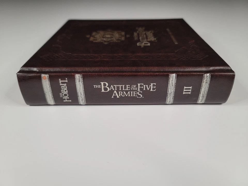 The Hobbit: The Battle of Five Armies Middle-Earth Limited Ed Book (Blu-ray) VG Foto 3 de 4
