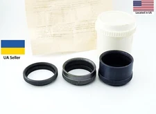 VTG Macro extension tubes M42 screw 3 metal rings Helios Zenit Jupiter Zenitar