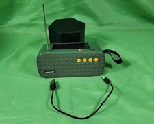 6" Emergency Rechargeable Solar Radio  Flashlight  USB Bluetooth Speaker Camp