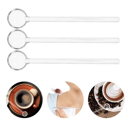 6 PCS Espresso Spoons Mixing Home Soup Tea Spoon Coffee Stirrers Glass Dessert