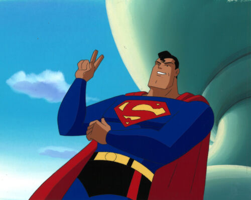 Superman Animated Series- Original Production Cel/OBG/Drawing-Superman |  eBay