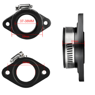 2X Flange Adapter Carb Manifold Boot For PWK 32-34mm Carburetor - Foto 8