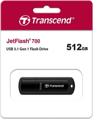 Transcend 512GB JetFlash 700 USB3.0 Flash Drive Model TS512GJF700 - Picture 3 of 4