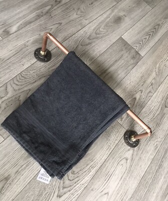 Kupfer - Wand Handtuchhalter Stange - 45 cm (Sondergröße verfügbar) Handarbeit
