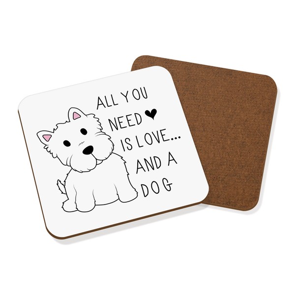 All You Need Is Love Und Einen Hund Untersetzer GeträNke-Unterlage - Lustig-image