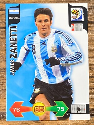 Panini World Cup Card Game South Africa 2010 Javier Zanetti