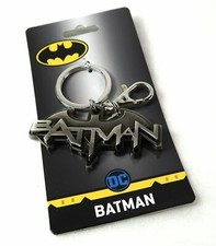 Batman Bat Symbol Key Ring / Fob NEW Large Beauty DC Nice Pewter Finish