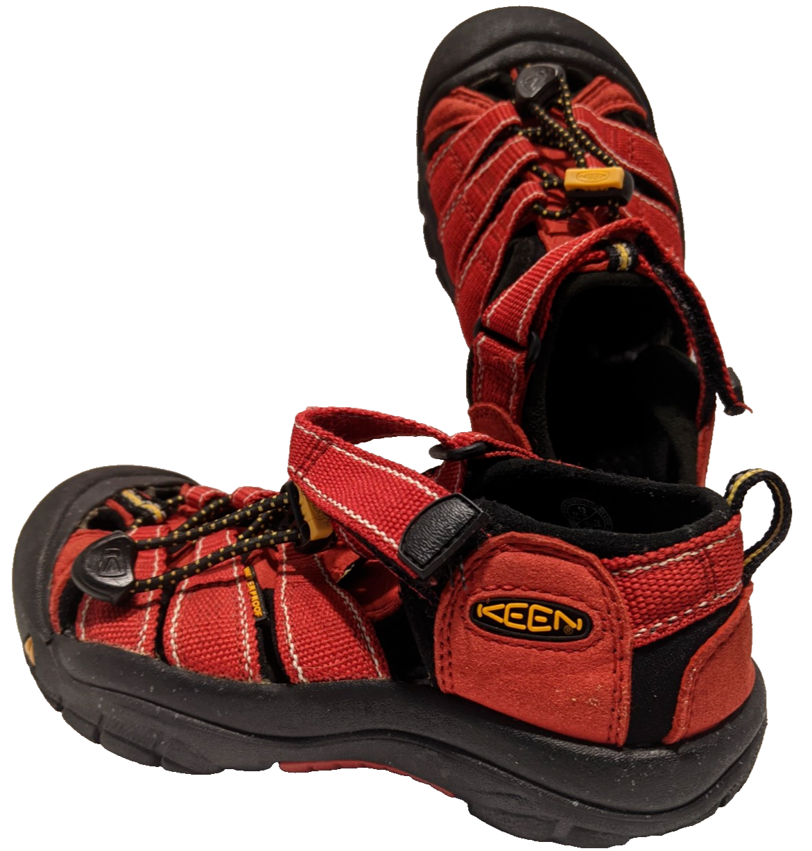 Sandali Keen giovani rossi US 13 Newport H2 unisex punta chiusa impermeabili sport