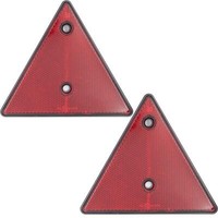2X RüCkstrahler Reflektor AnhäNger Rot Dreieck Katzenauge Pkw Lkw Wohnwagen Set