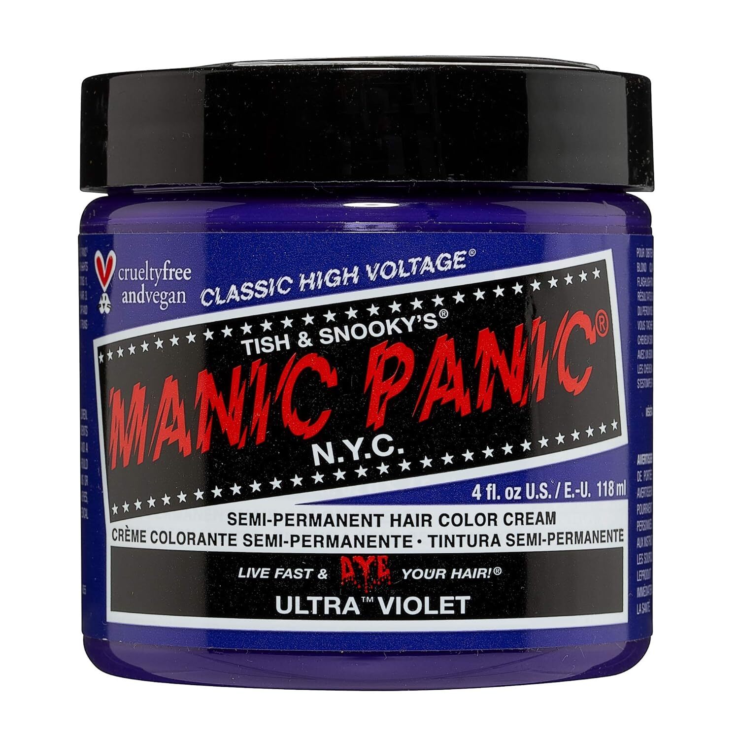 MANIC PANIC Hair Dye Semi Permanent Hair Color- Ultra Violet