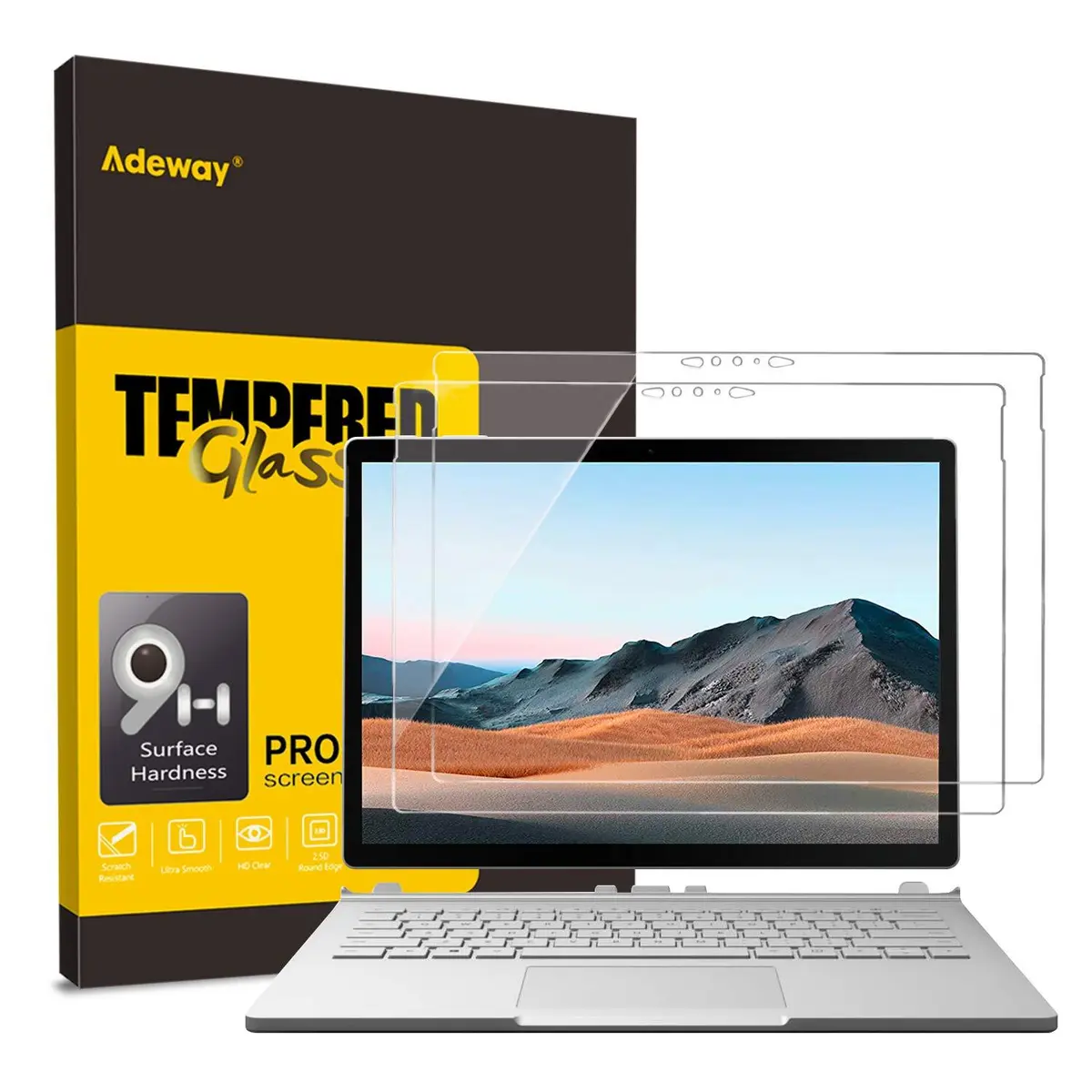 2 Pack Surface Book 3 Screen Protector 15 Inch, Tempered Glass, Esay And  Durin