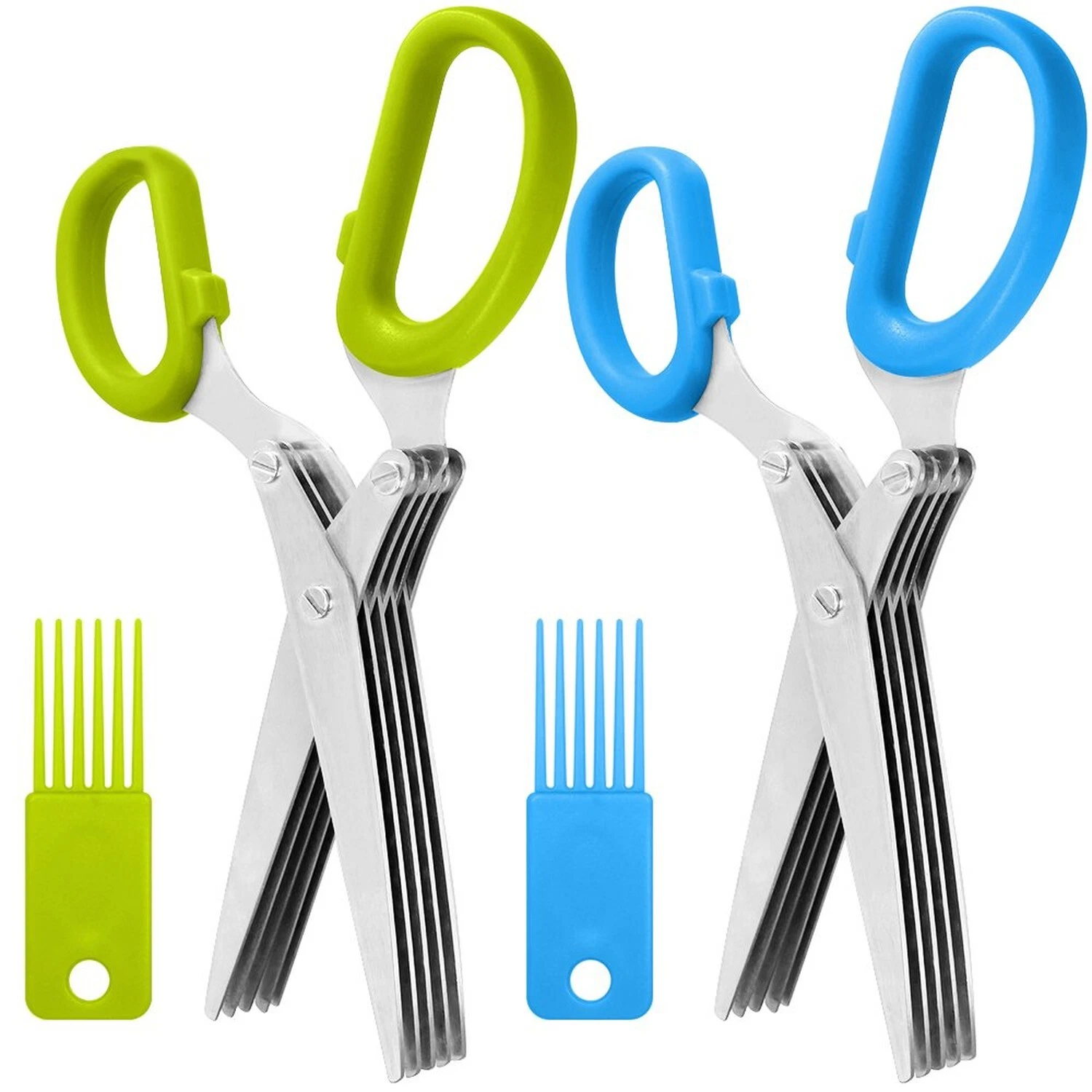 2 Packs Stainless Steel Herb Scissors, SourceTon Multi-purpose Kitchen Shear ...
Opens in a new wind