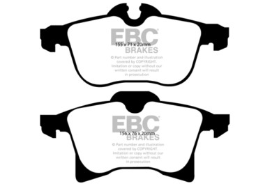 EBC Greenstuff Front Brake Pads for Opel Astra GTC (H) 1.9 TD (150 HP) (2005>10)