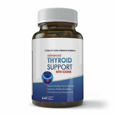 #ad Ultimate Thyroid Iodine B12 Anxiety Anti Stress 60 Caps Adrenal Cortisol Relief $20.48