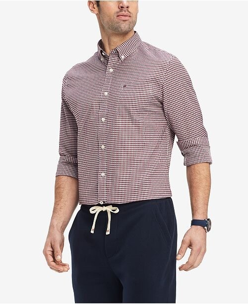 tommy hilfiger red check shirt