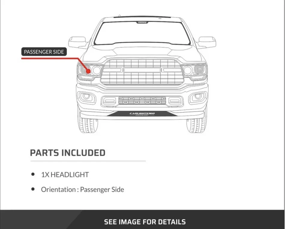 Para Jeep Compass Faro 2013-2017 Lado derecho | Negro halógeno CAPA CH2503246 Foto 4 de 4