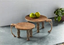 Mud Pie E2 Home Kitchen Dining Wood Riser Board 42600628 - Choose Size