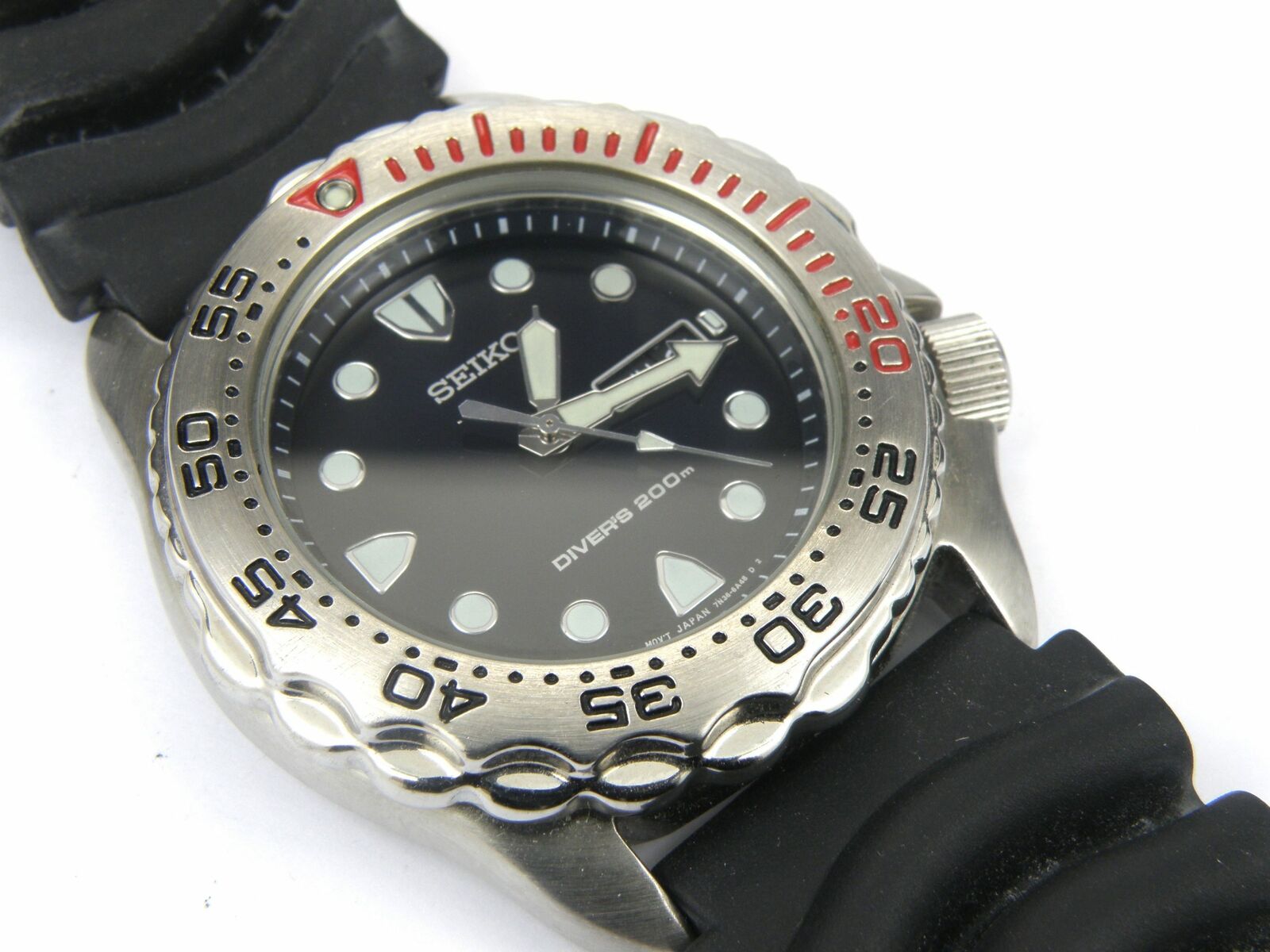 Seiko Men's 7N36-6A40 Sapphlex Scuba Divers Quartz Watch - 200m | eBay