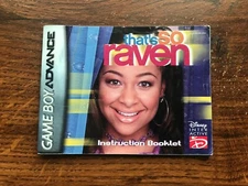 Thats So Raven Nintendo Gameboy Advance Instruction Manual Only