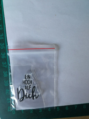 Clearstamp Ein Hoch auf dich