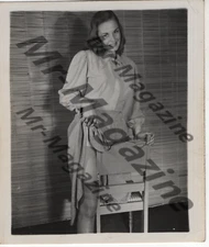 Brunette Lingerie Model 4"x5" Photo Vintage Sexy Cheesecake Risqué Pinup QJ-53