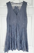 Women’s Free People Lace Dress Size 4 Light Blue Sleeveless