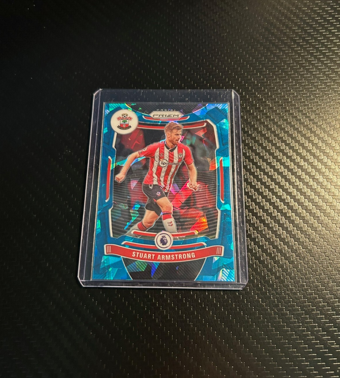 Stuart Armstrong - Southampton - 2021-22 Panini Prizm PL - Blue Ice /75