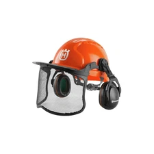 Husqvarna 592752601 Chainsaw Helmet with Metal Mesh Face Shield, Adjustable E...