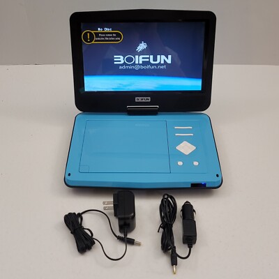 Boifun 12.5'' Portable DVD Player 10.5'' HD BFN-101 Region Free, USB, SD Card
