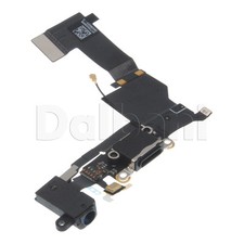 Black Charging Port Flex Cable Ribbon Headphone Jack Microphone For iPhone SE