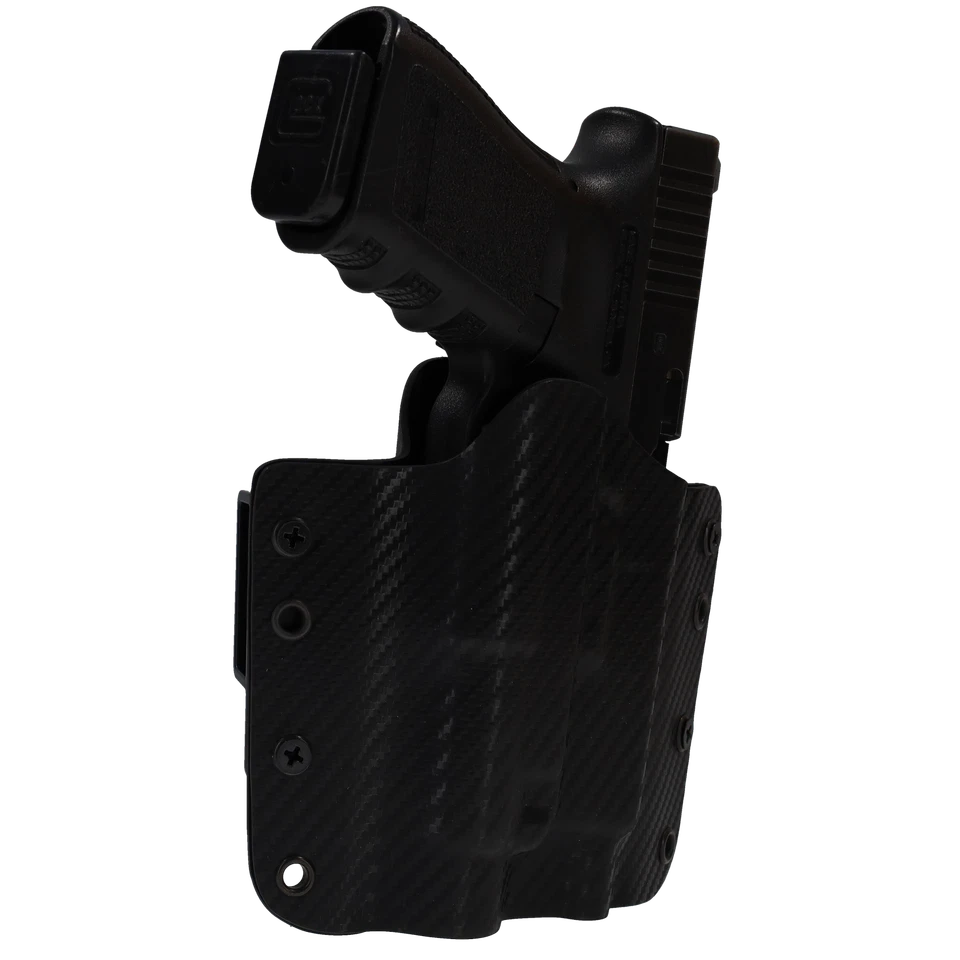 OWB Kydex Holster for Handguns with a Streamlight TLR-7/7A - BLACK CARBON FIBER - Image 3 of 4