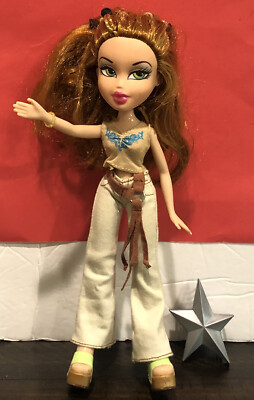 Bratz Meygan  Strut it Doll 2001 red /Brown Hair With belt ,brush, pants,Shoes