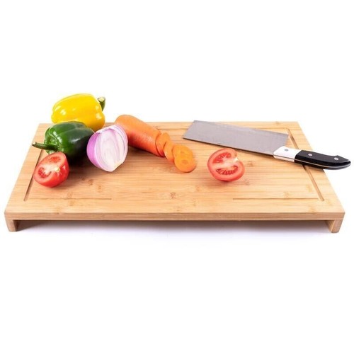 Set of 2 Bamboo Chopping Board Induction Ceramic Hob Cover Worktop Saver - Picture 8 of 9