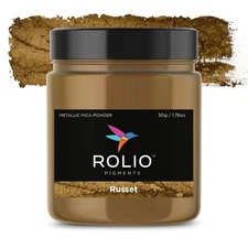 ROLIO Russet 50g Metallic Mica Powder  - For Epoxy Resin, Arts & Crafts