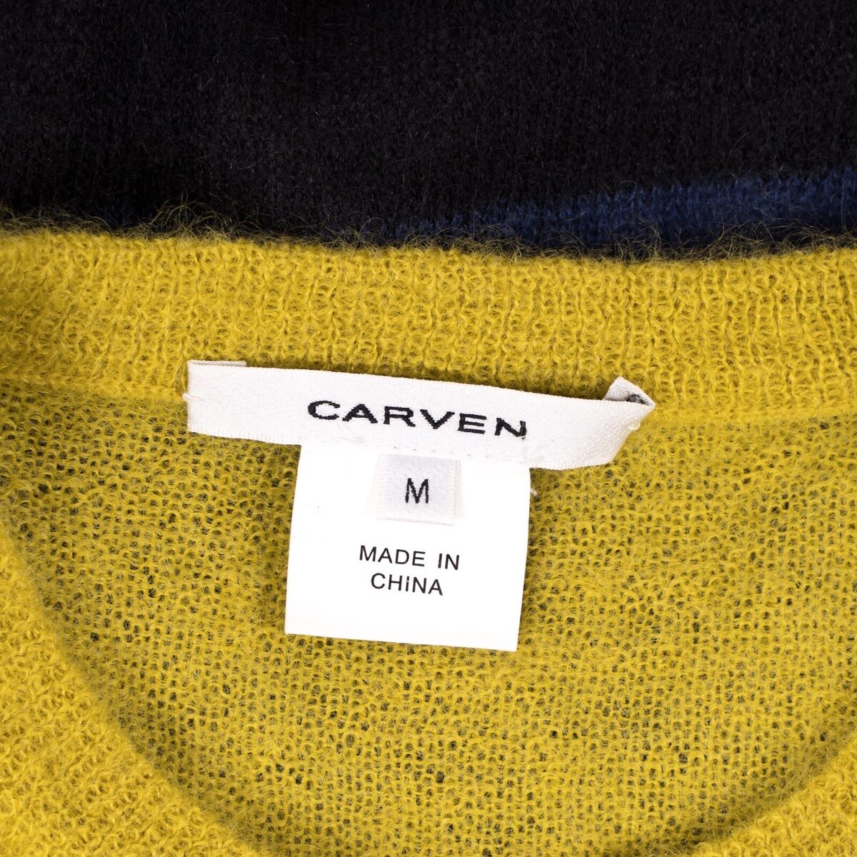 CARVEN Destroyed Superkid Mohair-Blend Sweater Pullover Crew