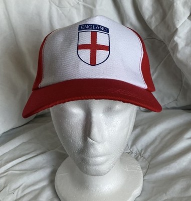 Baseball Cap England rot & weiß, verstellbar, WM 2026. X2 Free Flags