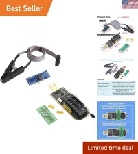 High-Performance CH341A EEPROM Programmer + SOIC8  Clip for Quick BIOS Tasks
