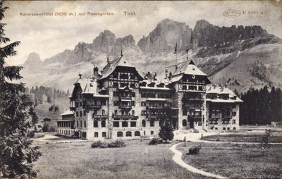 Ak Lago di Carezza Karersee Südtirol, Hotel, Rosengarten - 5007622