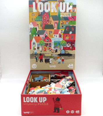 Londji Look Up Storytelling Puzzle 100 Teile Barcelona illustriertes Spiel