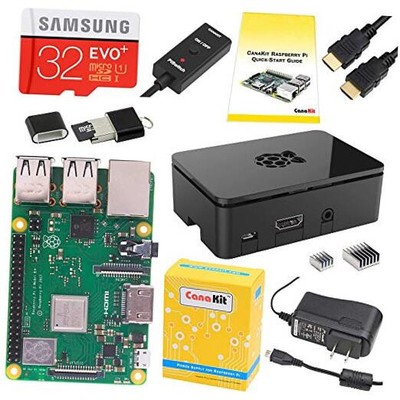  Raspberry Pi 3 B+ (B Plus) Starter Kit (32 GB EVO+ Edition, Premium Black 