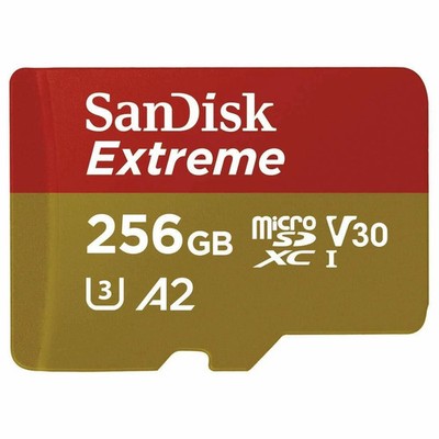 Sandisk Extreme Micro SD Memory Card 256GB With sd adapter