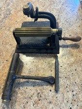 Antique Osborne / Knox Fluting, Pleating, Crimping Roller Machine 19th Century