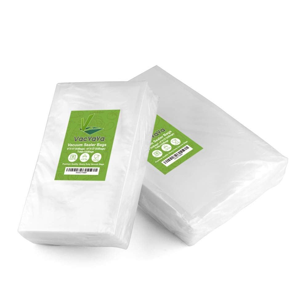 100 Vacuum Sealer Bags - 50 Pint (6x10
