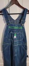 EUC LIBERTY Vintage USA Overalls Blue Jean Denim Carpenter Bootcut Bibs 32X30