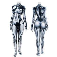 Silver Surfer Costume The Fantastic Four Shalla-Bal Cosplay Bodysuit Kid Adult