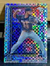 2025 Topps Chrome X-Fractor Otto Lopez #134 Miami Marlins