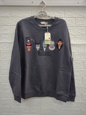 NEW RSVLTS Disney Menacing Mugs Crewneck Sweatshirt Size Large