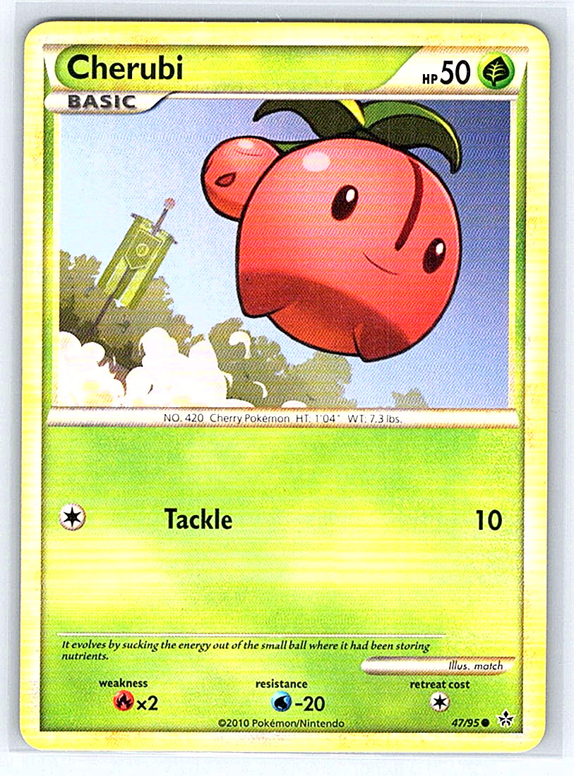 Cherubi 47/95 Unleashed MP Pokemon Card