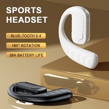 New Sport Headset Blue-tooth 5.4 Headphones 180  Swivel Wear It Left Or Right