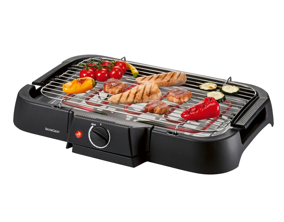 SILVERCREST Elektro-Tischgrill Grill Campinggrill STGE 2000 2000 Watt *B-Ware - Bild 3 von 4
